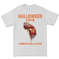 Dove Grey Halloween 1978 Holiday Spooky Myers Pumpkin Haddonfield Premium Tee - minhPixels