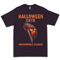 Plum Halloween 1978 Holiday Spooky Myers Pumpkin Haddonfield Premium Tee - minhPixels