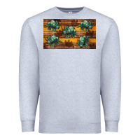 Heather Grey dinosaur triceratops sippy cup Premium Sweatshirt - Artiststas