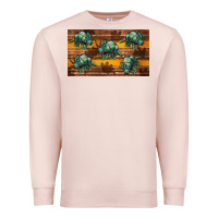 Pale Pink dinosaur triceratops sippy cup Premium Sweatshirt - Artiststas