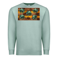 Seafoam dinosaur triceratops sippy cup Premium Sweatshirt - Artiststas