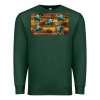 Sports Green dinosaur triceratops sippy cup Premium Sweatshirt - Artiststas