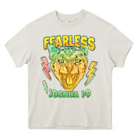 Cream fearless joshua 1 9 cheetah Heavy Core Tee - LillyAllenDesigns