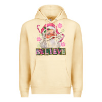 Pina Colada Pink Believe Santa Christmas Premium Hoodie - FaDigitalArtStudio