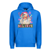True Royal Pink Believe Santa Christmas Premium Hoodie - FaDigitalArtStudio