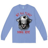 Colony Blue It Movie Pennywise We All Float Down Here Long Sleeve Tee - minhPixels