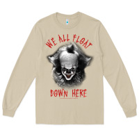 It Movie Pennywise We All Float Down Here Long Sleeve Tee | Teevron