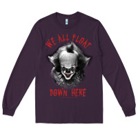 Plum It Movie Pennywise We All Float Down Here Long Sleeve Tee - minhPixels
