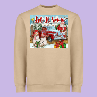 Let It Snow Tumbler Heavyweight Sweatshirt Designed By Fadigitalartstudio