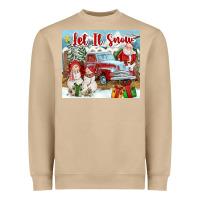Mushroom Let It Snow Tumbler Heavyweight Sweatshirt - FaDigitalArtStudio