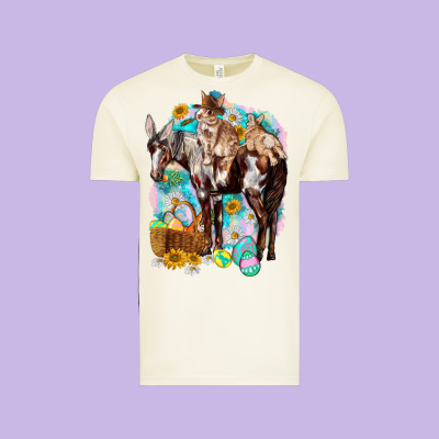 Happy Easter Day Rodeo Vintage Tee Designed By Howdyjamesfarm