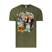 Vintage Olive Happy Easter Day Rodeo Vintage Tee - HowdyJamesFarm