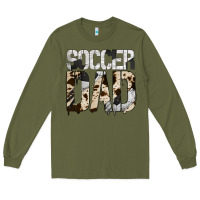 Army Green no background soccer dad Long Sleeve Tee - Jasminsmagicworld