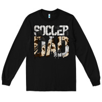 Black no background soccer dad Long Sleeve Tee - Jasminsmagicworld