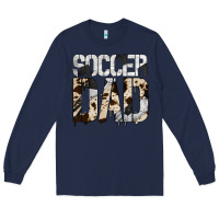 Navy no background soccer dad Long Sleeve Tee - Jasminsmagicworld