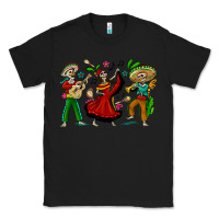 Black Mexican Skeletons Classic Tee - texasbilliewilder