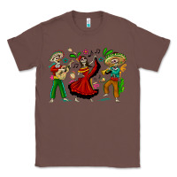 Chestnut Mexican Skeletons Classic Tee - texasbilliewilder