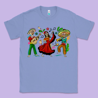 Mexican Skeletons Classic Tee Designed By Texasbilliewilder