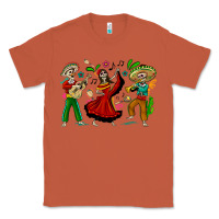 Copper Mexican Skeletons Classic Tee - texasbilliewilder