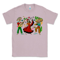 Lilac Mexican Skeletons Classic Tee - texasbilliewilder