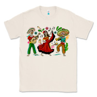 Natural Mexican Skeletons Classic Tee - texasbilliewilder