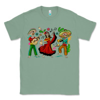 Sage Mexican Skeletons Classic Tee - texasbilliewilder