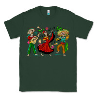 Sports Green Mexican Skeletons Classic Tee - texasbilliewilder