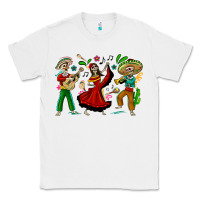 White Mexican Skeletons Classic Tee - texasbilliewilder