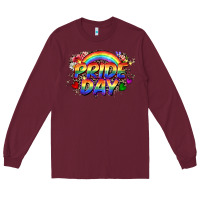 Burgundy Pride day Long Sleeve Tee - CowGirlArtShop