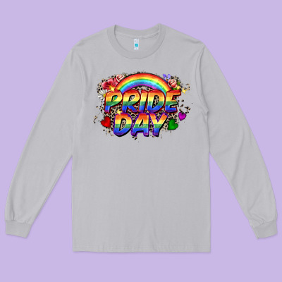 Pride Day Long Sleeve Tee Designed By Cowgirlartshop