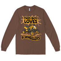Chestnut Kids Atv Outfit 4 Wheeler Mudding Gift- Boys Four Wheeler Long Sleeve Tee - minhPixels