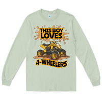 Matcha Kids Atv Outfit 4 Wheeler Mudding Gift- Boys Four Wheeler Long Sleeve Tee - minhPixels