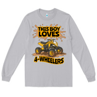 Moon Dust Kids Atv Outfit 4 Wheeler Mudding Gift- Boys Four Wheeler Long Sleeve Tee - minhPixels