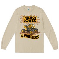 Mushroom Kids Atv Outfit 4 Wheeler Mudding Gift- Boys Four Wheeler Long Sleeve Tee - minhPixels