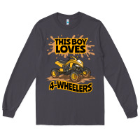 Smoke Kids Atv Outfit 4 Wheeler Mudding Gift- Boys Four Wheeler Long Sleeve Tee - minhPixels