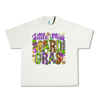 Pistachio Little miss Mardi Gras Urban Heavy Tee - HowdyJamesFarm