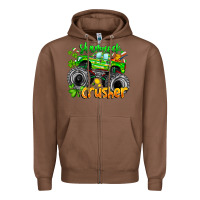 Chestnut Shamrock Crusher Zipper Hoodie - CowhideDigitalArt