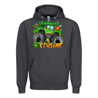 Smoke Shamrock Crusher Zipper Hoodie - CowhideDigitalArt