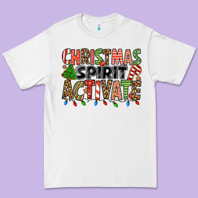 Christmas Spirit Activate Premium Tee Designed By Jasminsmagicworld