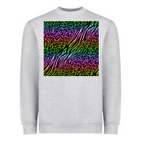 Heather Grey neon glitter safari seamless pattern Heavyweight Sweatshirt - BundleAndBundleShop