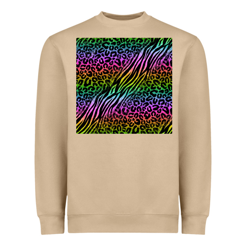 Neon Glitter Safari Seamless Pattern Heavyweight Sweatshirt by BundleAndBundleShop | Teevron