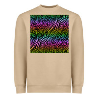 Mushroom neon glitter safari seamless pattern Heavyweight Sweatshirt - BundleAndBundleShop
