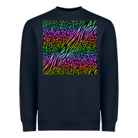 Navy neon glitter safari seamless pattern Heavyweight Sweatshirt - BundleAndBundleShop
