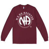 Burgundy We Do Recover Narcotics Anonymous Men Women Gift Long Sleeve Tee - minhPixels