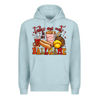 Blue Mist take me out to the ball game softball Premium Hoodie - Jasminsmagicworld