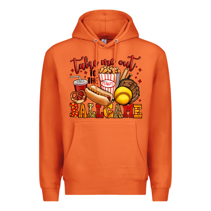 Take Me Out To The Ball Game Softball Premium Hoodie by Jasminsmagicworld | Teevron