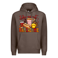 Coffee take me out to the ball game softball Premium Hoodie - Jasminsmagicworld