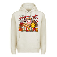 Oatmeal Heather take me out to the ball game softball Premium Hoodie - Jasminsmagicworld