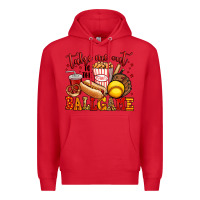 Red take me out to the ball game softball Premium Hoodie - Jasminsmagicworld