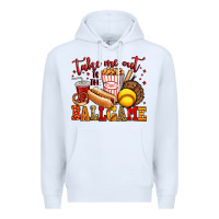 White take me out to the ball game softball Premium Hoodie - Jasminsmagicworld